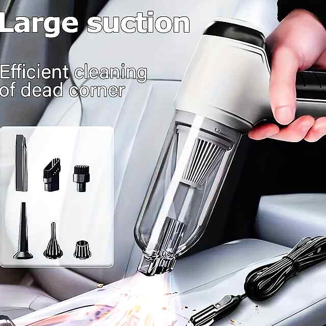 2-в-1 Компресор для чищення авто, комп'ютерів та електроніки   Пилосос ????????️ 120 Вт, щітка, насадки. Ідеально! - 1 фото товару