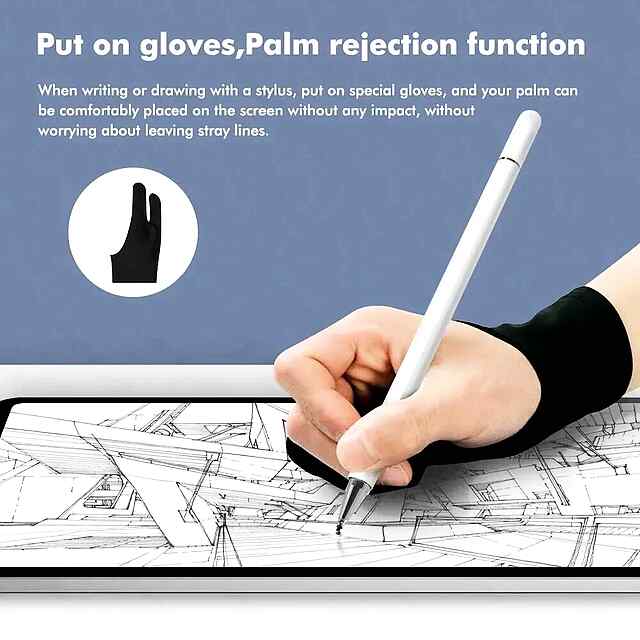 2-в-1 Стилус-Перо: магн., легкий, висок. чутливість, сумісний з Apple iPad/iPhone та Android. Запасний наконечник всередині. Без підзарядки. Україна. - 1 фото товару