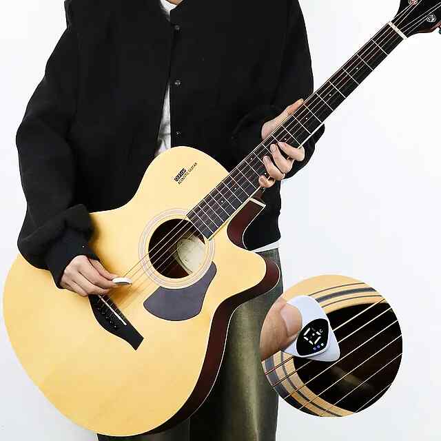 2в1 Тюнер Медіатор Портативний Для Гітари/Укулеле - 2 фото товару