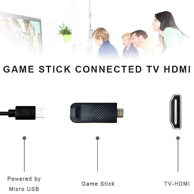 4K HDMI ігрова приставка: 2700  ретро-ігор, підтримка Full HD.
16-бітна MD Genesis (SEGA) з бездротовими геймпадами та функцією збереження.
Створити власні ROM для NES/Sega. - 1 фото товару