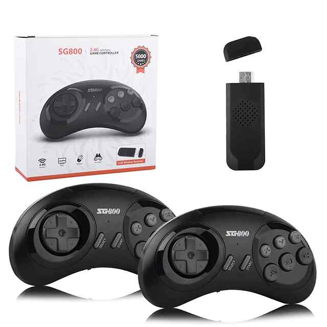 4K HDMI ретро ігрова приставка 2700  ігор
16-бітна Sega Genesis MD   2 бездротові геймпади - 0 фото товару
