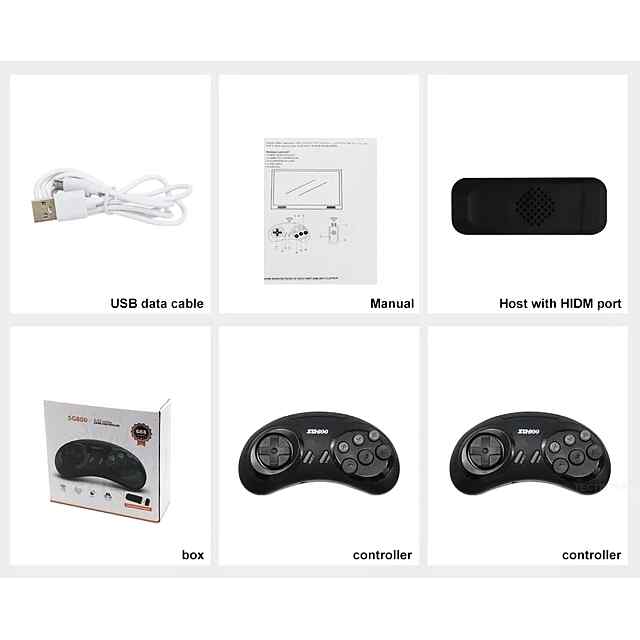 4K Ігрова Приставка 2700  Ігор, HDMI, Ретро MD Genesis Sega   2 Пульти ДК - 1 фото товару