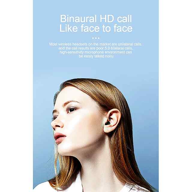 A6s TWS Bluetooth гарнітура бездротова для Xiaomi Huawei iPhone чорний рожевий IPX5 - 2 фото товару