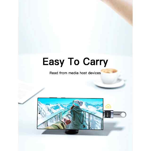 Адаптер Essager OTG USB Type-C/Micro USB - конвертер 3.0 - 2 фото товару