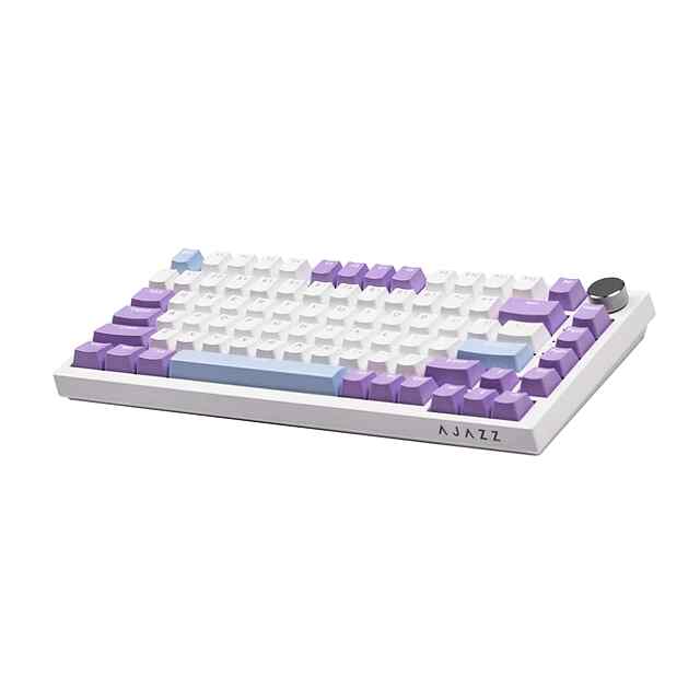 Ajazz AK820 RGB - Mechanical Keyboard for Gaming  Work - White/Purple US Layout - 2 фото товару