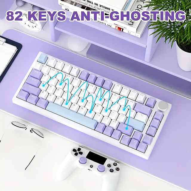 Ajazz AK820 RGB Mechanical Keyboard - Gamer/Pro, Compact, RGB Backlit, PBT Keys, Full N-Key Rollover, USB-C - 0 фото товару