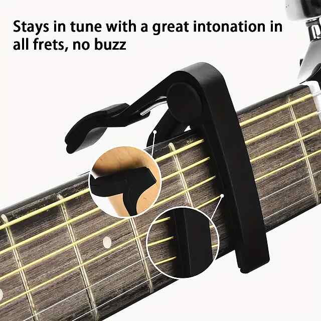 Аксесуари гітарні для початківців - Набір із 7 предметів   каподастр, медіатори та тримач - 3 фото товару