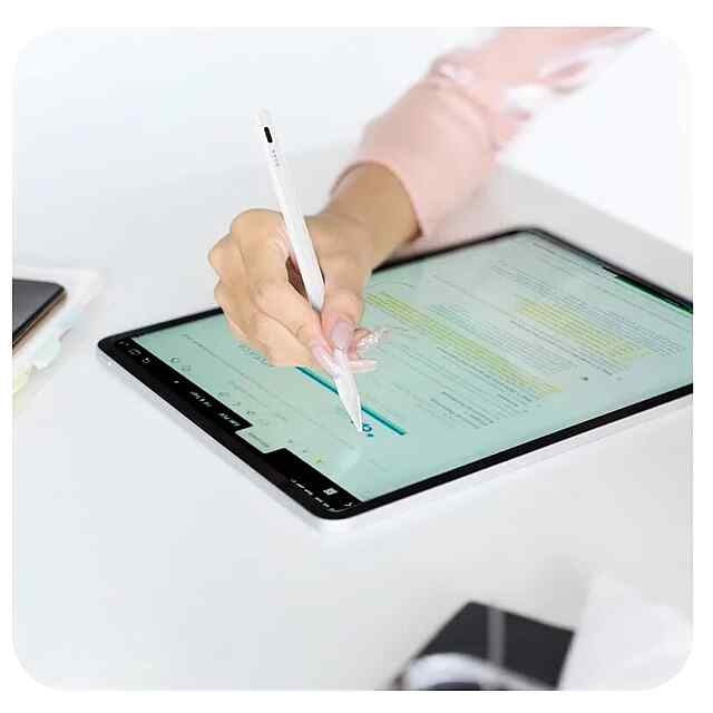 Активний стілус для iPad/iPad Pro/Air - точне малювання, 4-8 год роботи. Сумісний з Apple 2018  (iPad Air4; Pro11/Pro12.9). Магнітне кріплення. Type-C зарядка. - 2 фото товару