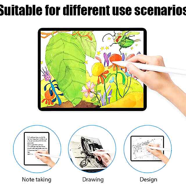 Активний стилус для Apple iPad | Для малювання та письма   зарядка Type-C, наконечник 1.7мм - 2 фото товару