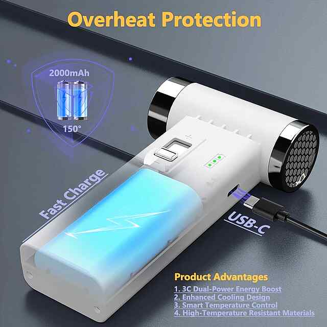 Акумуляторний Air Duster 110000RPM компресор для очищення від пилу ПК та техніки. Бездротовий повітродув. USB зарядка. - 1 фото товару