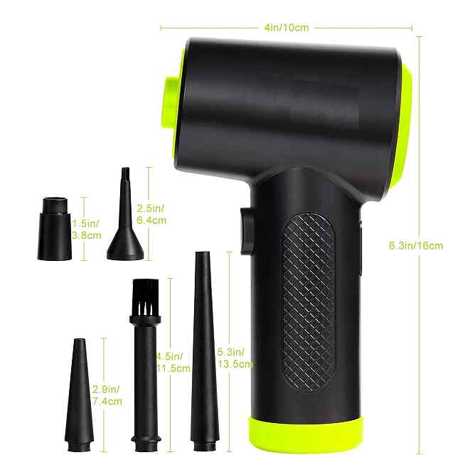 Акумуляторний Air Duster (60000 об/хв) – бездротове продування від пилу з підсвіткою для ПК та авто - 3 фото товару