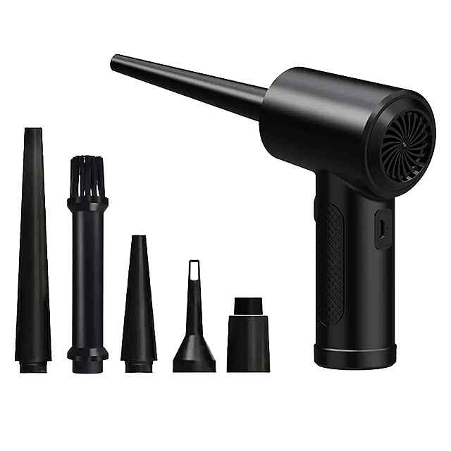 Акумуляторний компресор Air Duster з 3 режимами   ліхтарик, для чищення пилу - 1 фото товару