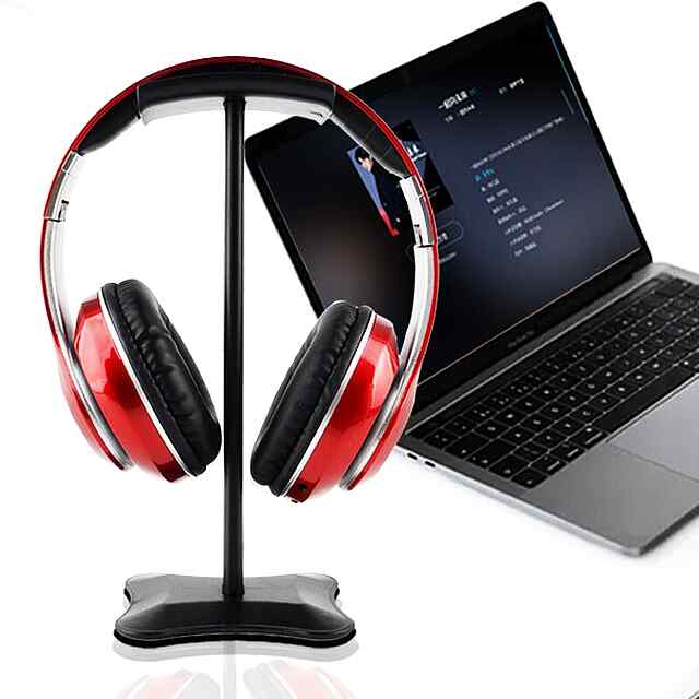 Стійка для навушників алюмінієва | Аксесуар для робочого столу, органайзер для гарнітури з ABS. 22см.