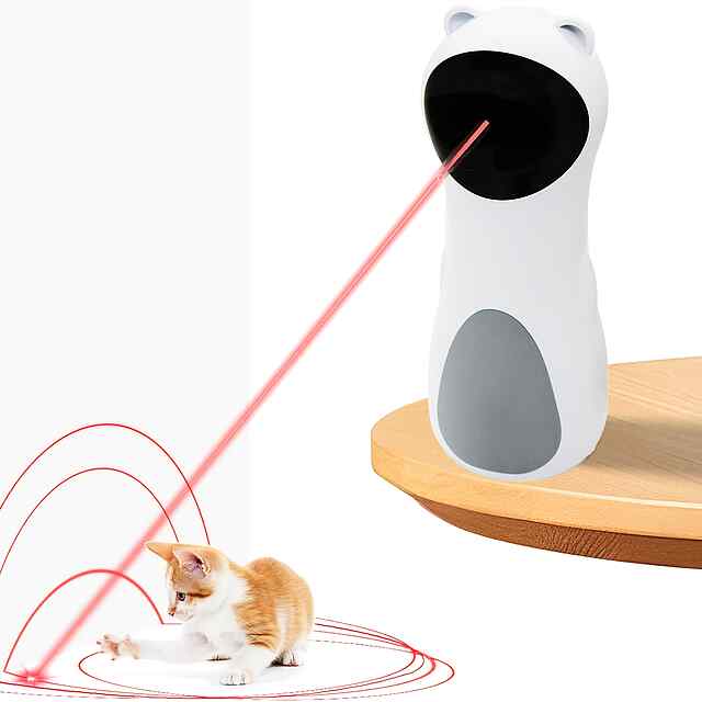 Автоматична лазерна іграшка для котів з п'ятьма режимами руху, живлення від USB/батарейки. Активні та рухливі ігри! - 3 фото товару