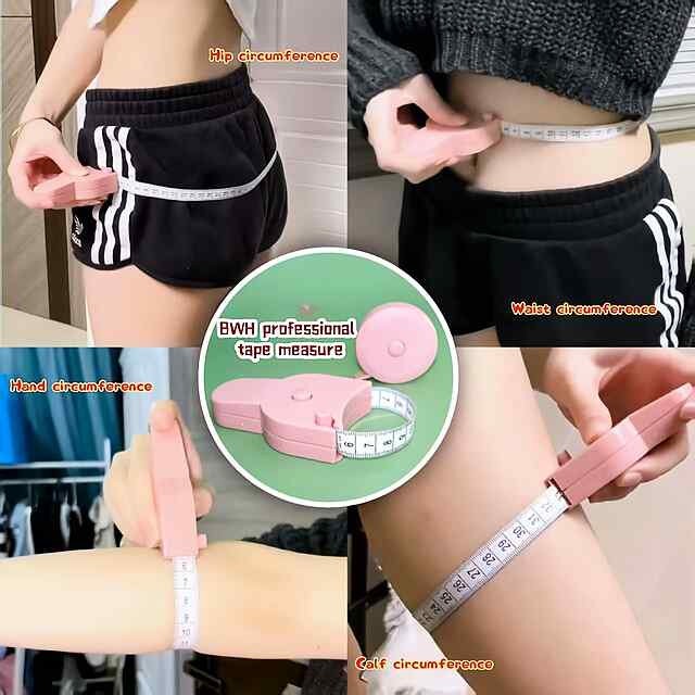 Автоматична вимірювальна стрічка тіла з кнопкою-фіксатором (150 см) - 2 фото товару