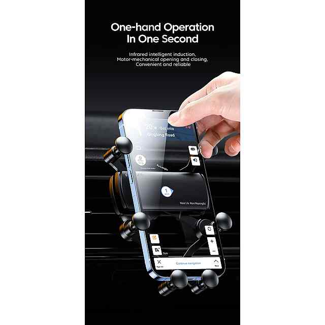 Автомоб. тримач для тел. Essager гравітац. кріплення (збитий упак.) - 3 фото товару