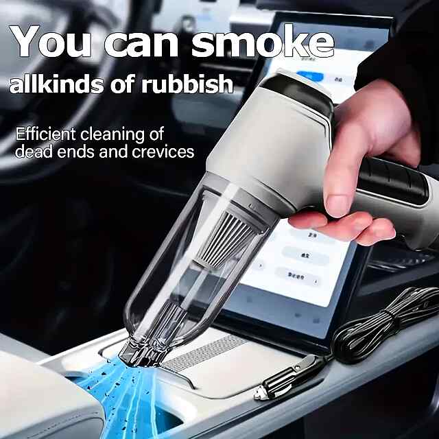 Автомобільний пилосос 200Вт з функцією видуву – ідеальна чистота в авто!