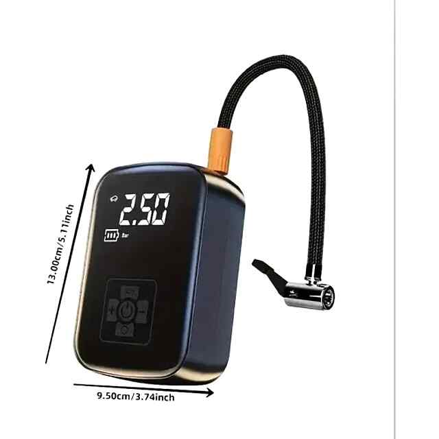 Автомобільний компресор цифровий Suitu ST-9624A 12V з LED, тиск до 6.5 Bar (без акумулятора) - 2 фото товару