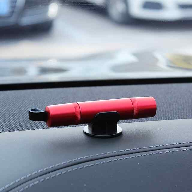 Автомобільний молоток з ножем для ременя та склобоєм - Червоний - 3 фото товару