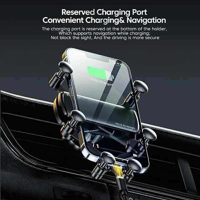 Автомобільний тримач Essager гравітаційний для смартфона (упаковка може бути пом'ята) - 3 фото товару