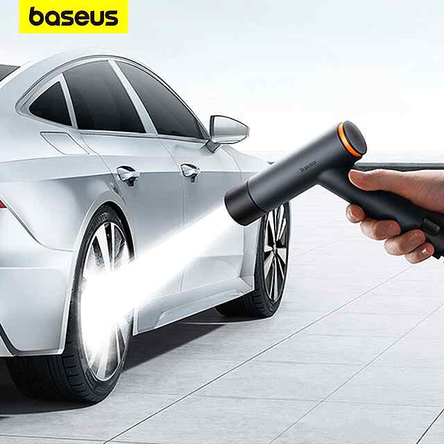 Автомийка-пістолет Baseus GF3 – сучасне миття авто та саду. Регулювання тиску. 3 режими розпилення. Компактний дизайн. - 0 фото товару