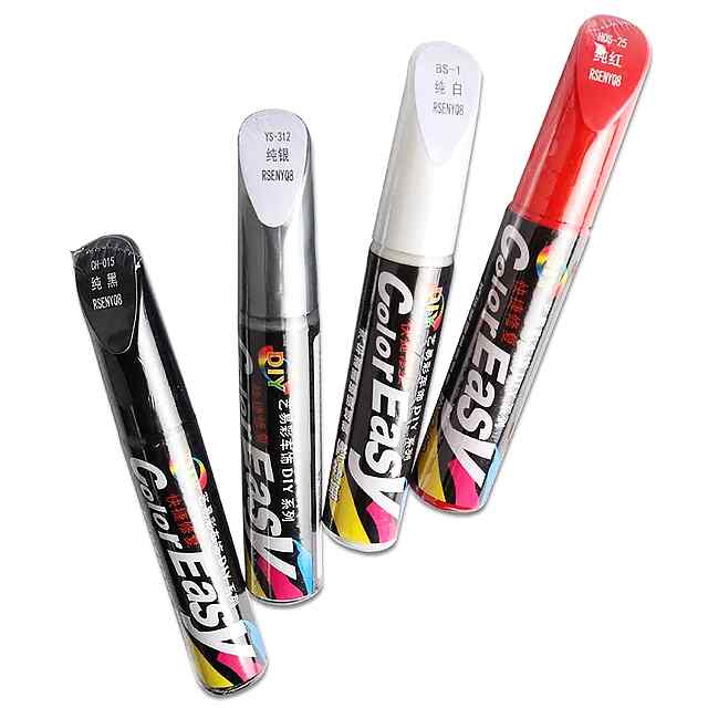 Автоолівець для ремонту царапин – Чорний, білий, червоний, срібло (12мл) - 3 фото товару