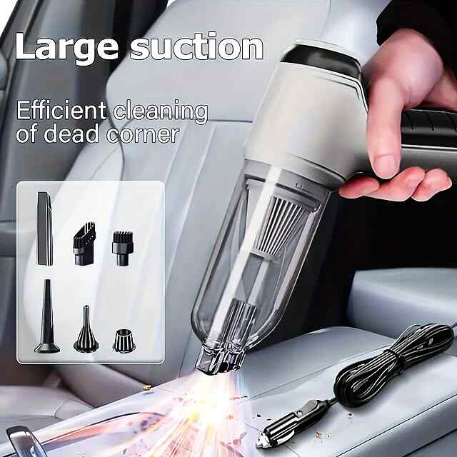 Автопилосос із функцією повітродувки – 200 Вт, 3.2 м кабель, об'єм контейнера 0.2 л. Автоаксесуар для чистого салону! Купити в Україні. - 2 фото товару