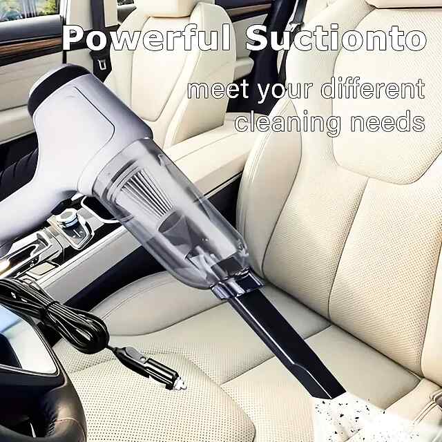 Автопилосос з функцією повітродувки — швидке та зручне чищення авто! 3.5 кПа, 65 дБ, 0.2 л пилозапасник. Довжина шнура 3.2 м. Зелено-чорний колір. Купити в Україні. - 1 фото товару