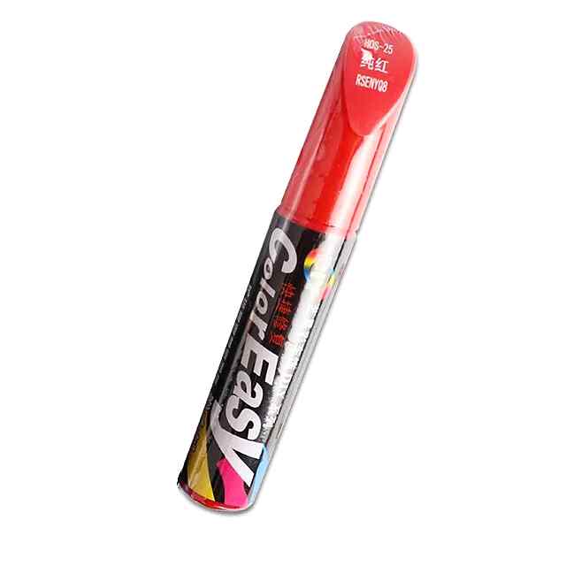 Авторучка для ремонту авто: чорний/білий/червоний/срібло (12 мл) - 2 фото товару