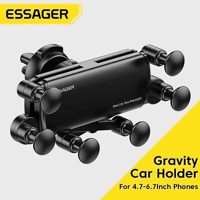 Автотримач Essager грав. кріпл. для iPhone/Samsung/Xiaomi (упак. трохи пом'ята) - 0 фото товару