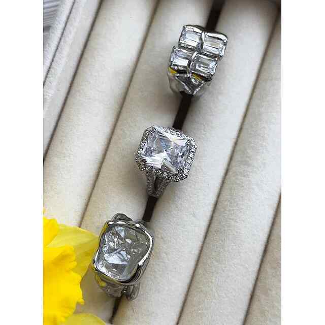 Айсберг-каблучка для стильних жінок, розмір 6, знижка PROM20 INSTAGRAM. - 3 фото товару