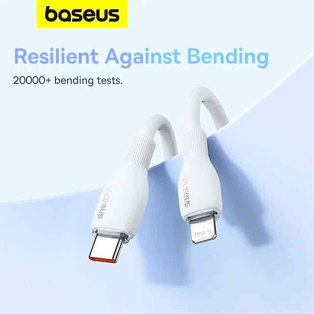 Baseus 20W Type-C Lightning Кабель Швидкого Заряджання 1,2 м White - 1 фото товару