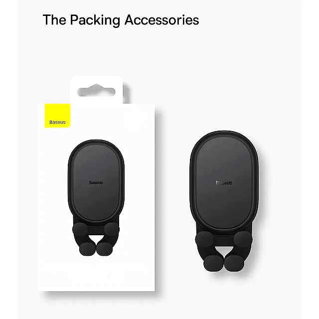 Baseus Auto Gravity — автоматичний автомобільний тримач для телефону в повітропровід. Універсальний, відновлювальний. - 1 фото товару
