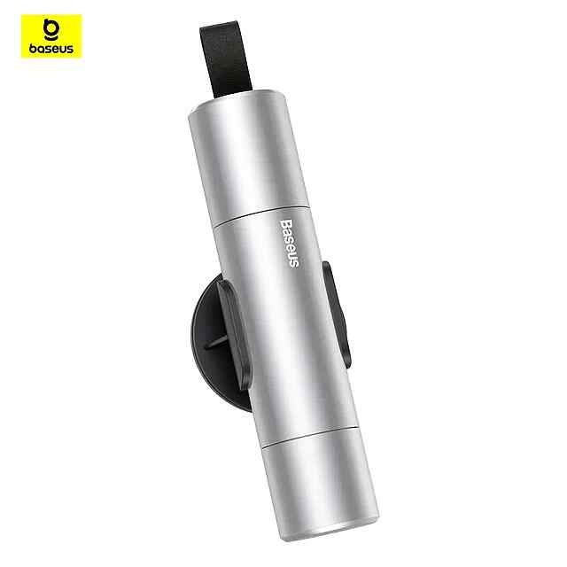 Baseus автомобільний молоток-склобій   ніж для ременів безпеки, срібло - 0 фото товару