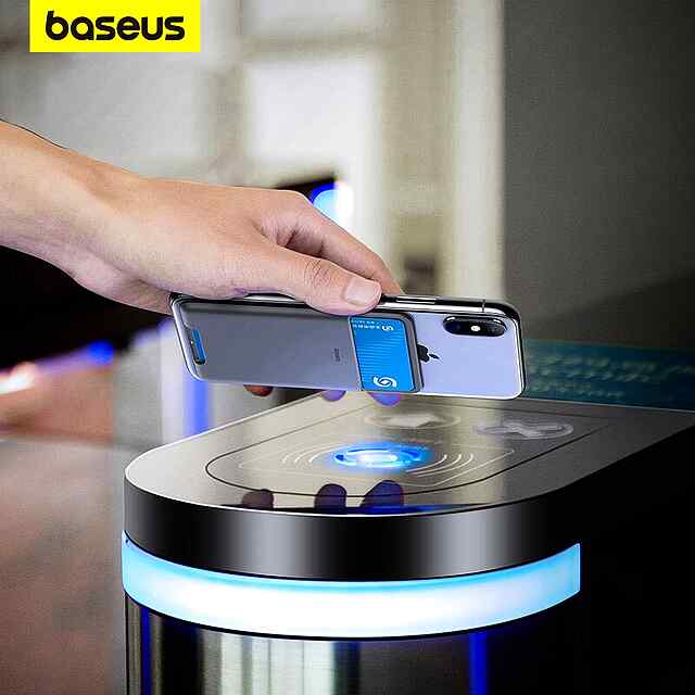 Baseus Back Stick силіконовий чохол для карток - тонкий, міцний, до 3 карт, темно-сірий, легко кріпиться. - 0 фото товару