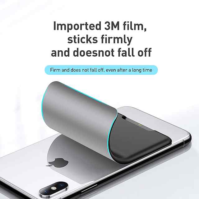 Baseus Back Stick силіконовий чохол для карток - тонкий, міцний, до 3 карт, темно-сірий, легко кріпиться. - 3 фото товару