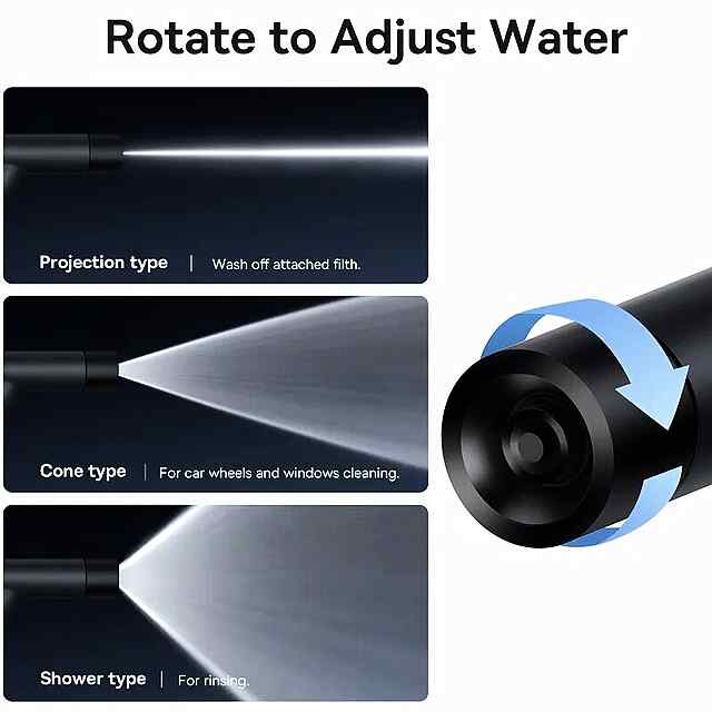 Baseus GF3 Автомийка-пістолет для авто - три режими, високий тиск - 1 фото товару