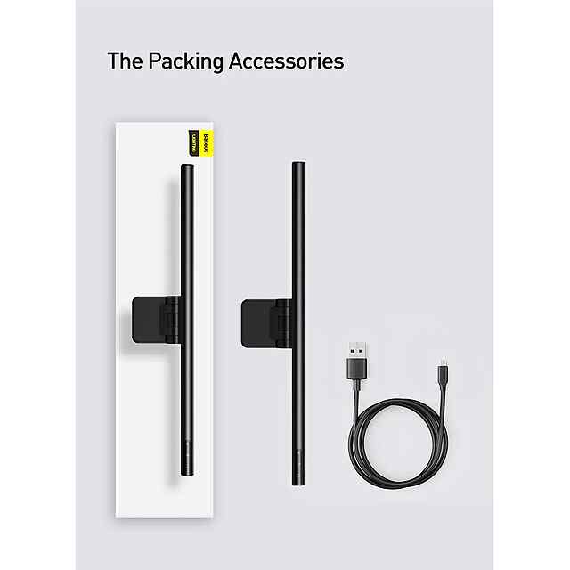 Baseus LED Лампа для Монітора Asymmetric Light USB Type-C, 3 Режими Освещения, Регулювання Яркості - 3 фото товару