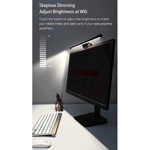 Baseus LED-лампа для монітора I-Wok Series USB Asymmetric Light (Youth) - освітлення робочого місця.