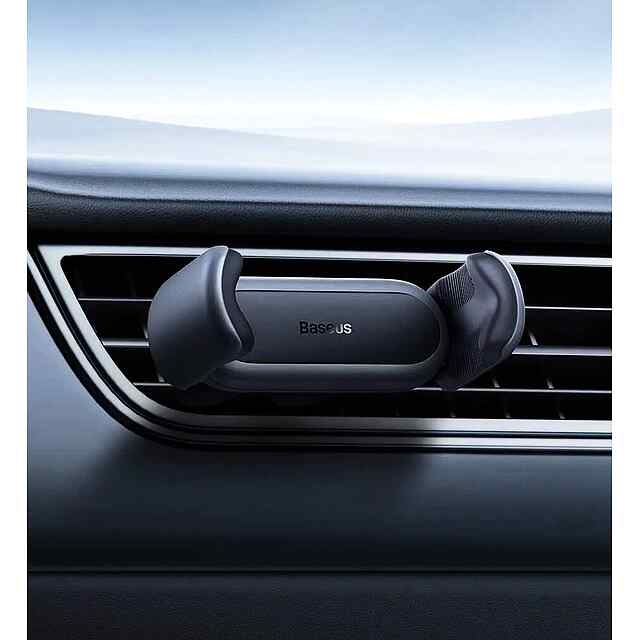 Baseus Steel Cannon 2 автотримач для телефону на повітровод, поворот екрана, подвійна пружина, 360° - 1 фото товару