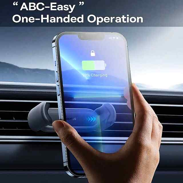 Baseus Steel Cannon 2 - автотримач на повітропровід, обертання на 360° - 3 фото товару