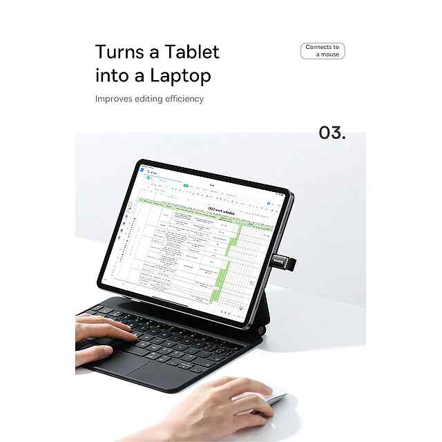 Baseus Type C to USB 3.1 - OTG Адаптер для Швидкої Зарядки та Передачі Даних, Чорний - 3 фото товару