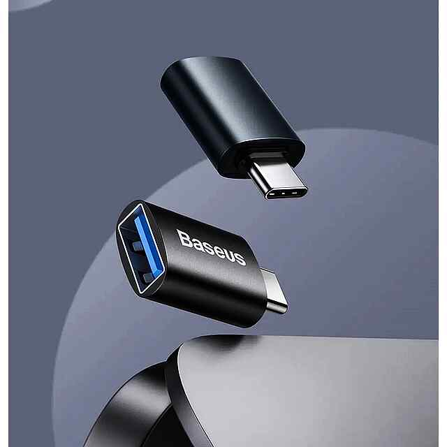 Baseus Type C – USB OTG Адаптер 3.1: Швидка Передача Даних та Зарядка для Android - 0 фото товару