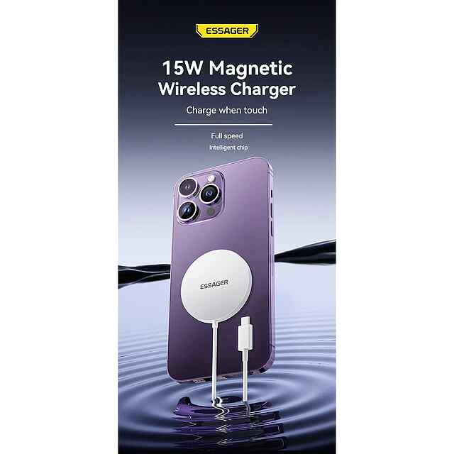 Бездротова МЧ Зарядка iPhone 12-15 MagSafe 15W PD Швидка - 1 фото товару