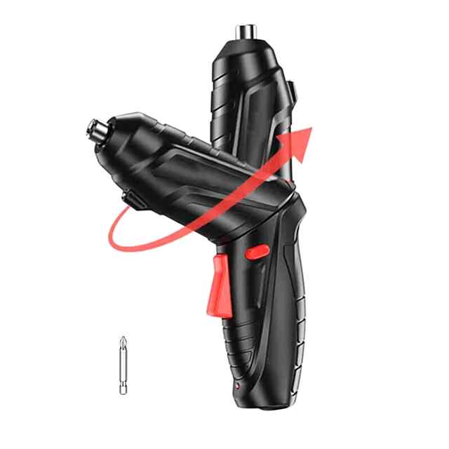 Бездротова викрутка акумуляторна, 3,6В, 1800mAh (шуруповерт) з CE сертифікатом, підсвічуванням та бітами. - 0 фото товару