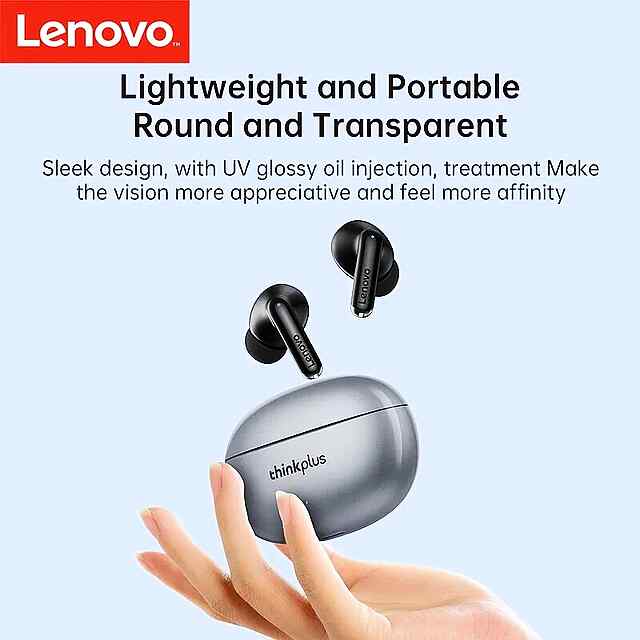 Бездротові навушники Lenovo XT88 Bluetooth 5.3, кейс 250 mAh, шумозаглушення, білий. - 2 фото товару