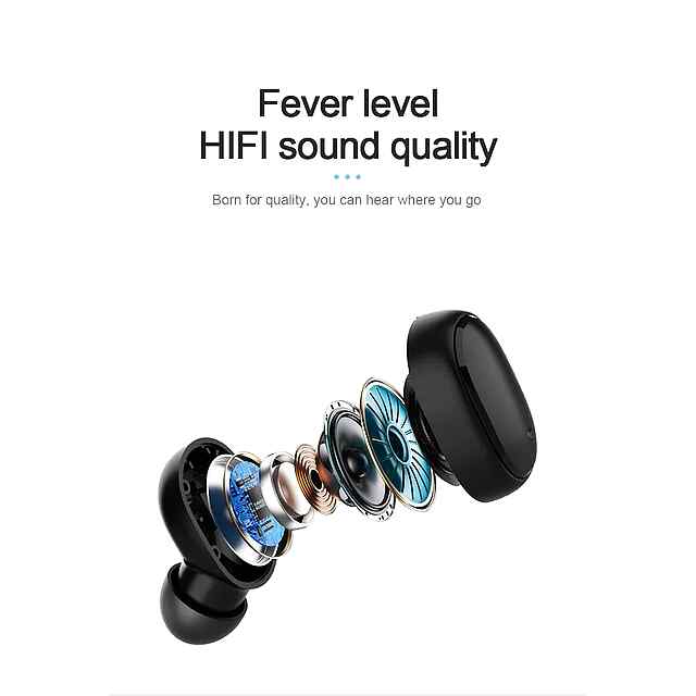 Бездротові навушники TWS A6s – Bluetooth, стерео, для спорту, IPX5, білий. Купити в Україні. - 2 фото товару