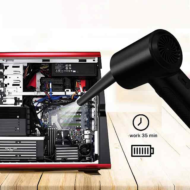 Бездротовий Air Duster для чищення ПК з підсвіткою (68W) - 0 фото товару