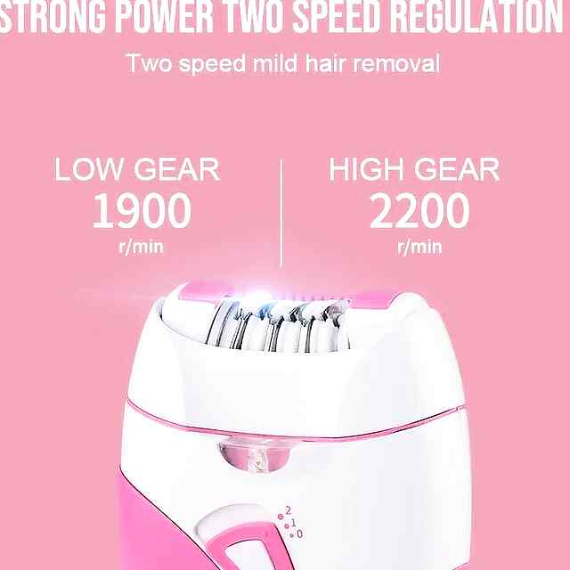 Бездротовий епілятор Surker: жіночий, акумуляторний, рожевий, для ніг/рук/обличчя/бікіні. - 1 фото товару