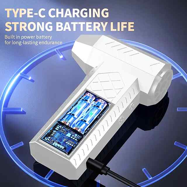 Бездротовий компресор 2-в-1: повітродувка та пилосос з акумулятором 4000 мАг, CE, Type-C. Комплект та інструкція. - 1 фото товару